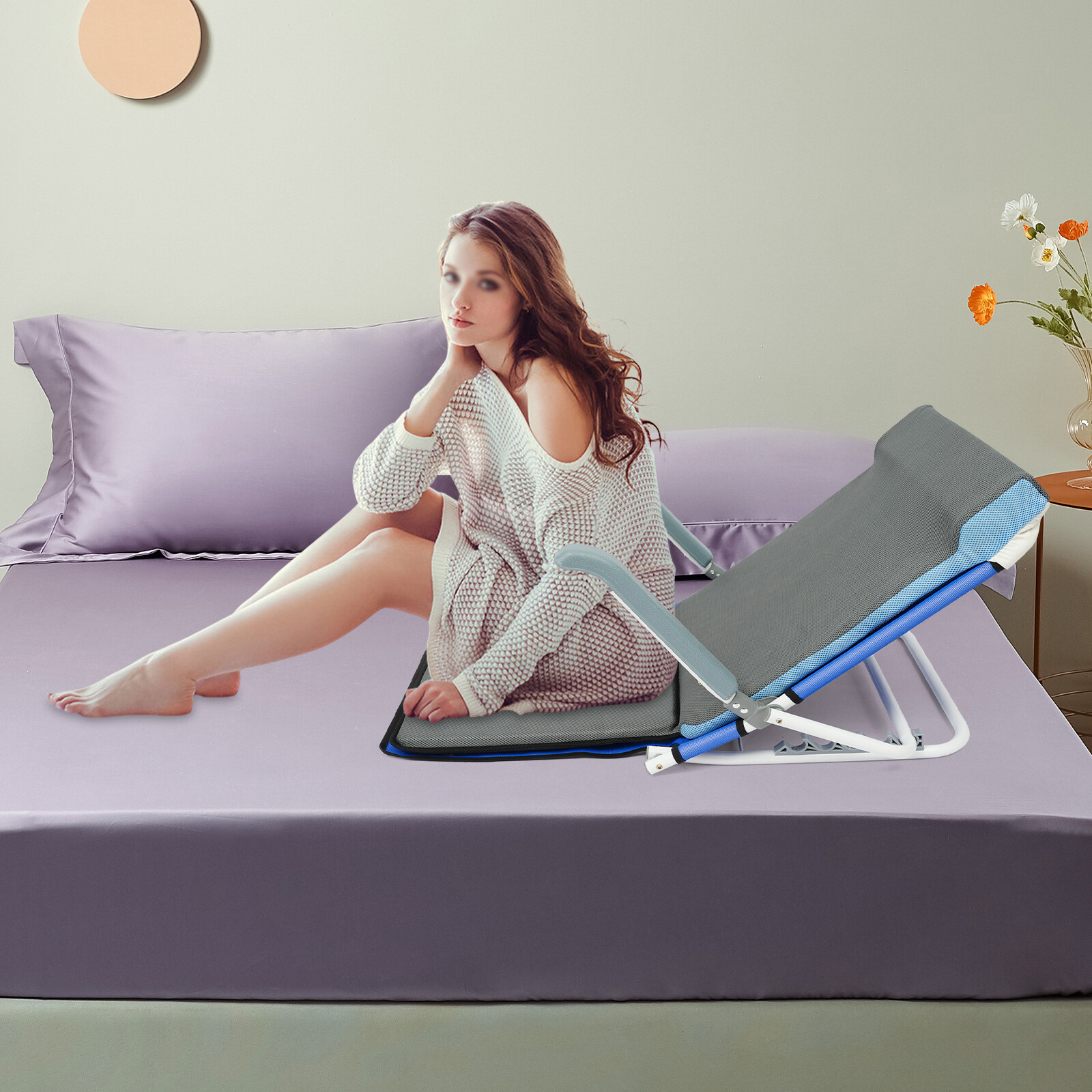 Adjustable Bed Backrest Portable Folding Backrest Lifting Bed Backrest
