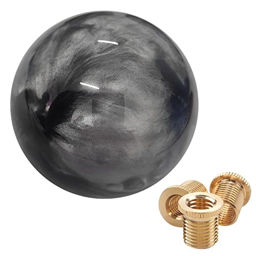 Round Ball Marble Style Shift Knob Universal Manual Shift Knob Spherical Gray