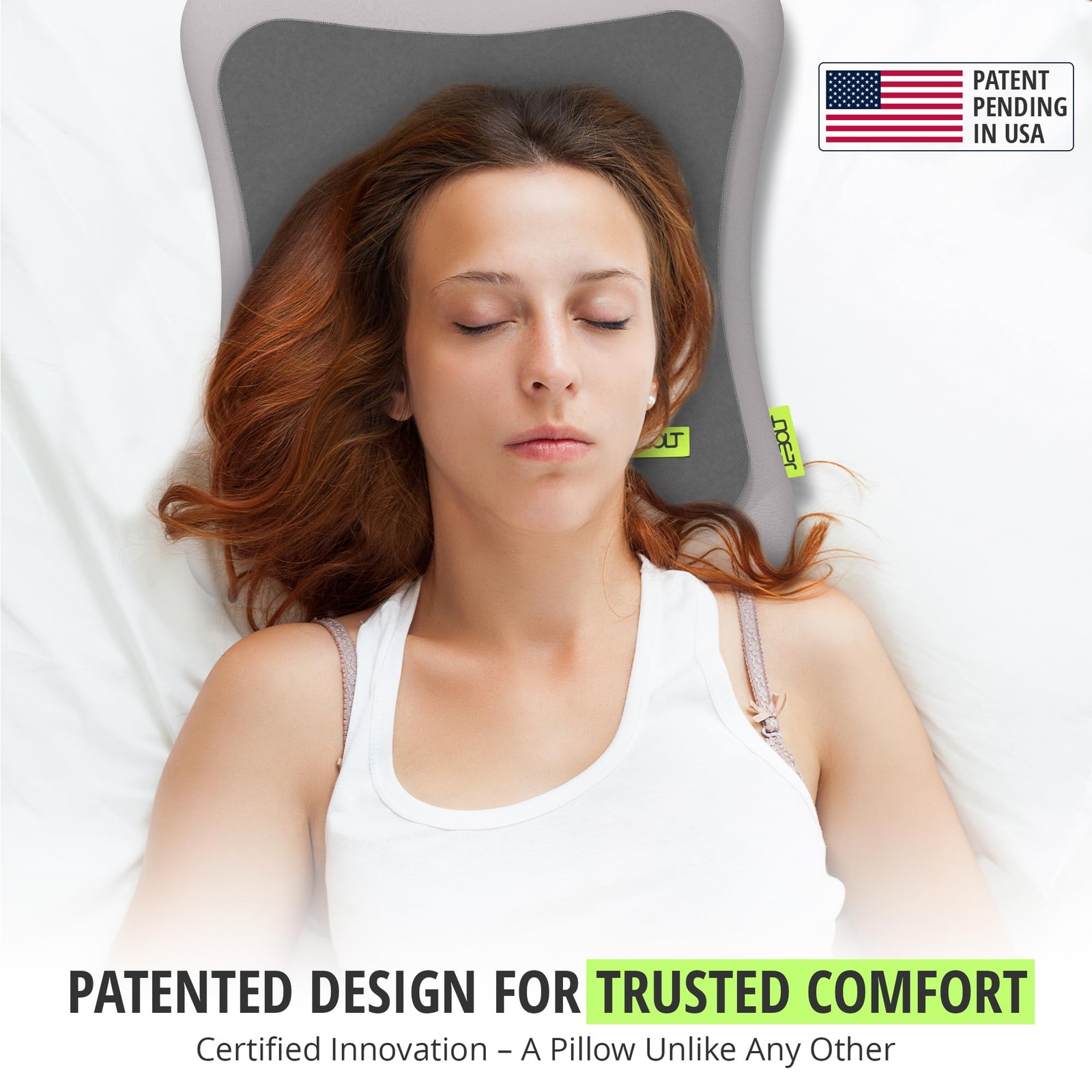 JEBOLT Face Down Pillow for Massage Table, headrest for Bed with 2 Cover and ...