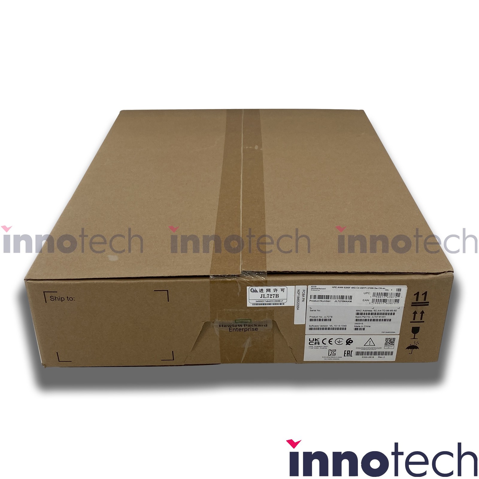 HPE JL727B Aruba 6200F 48G Class4 PoE 4SFP+ 370W Switch New Sealed