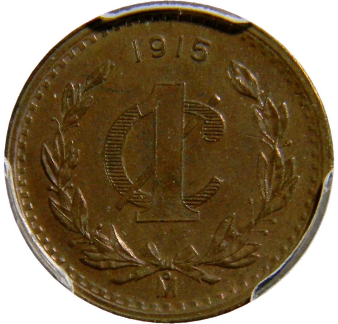 Mexico  1915 Mo Centavo PCGS MS-64 Brown (01-17)