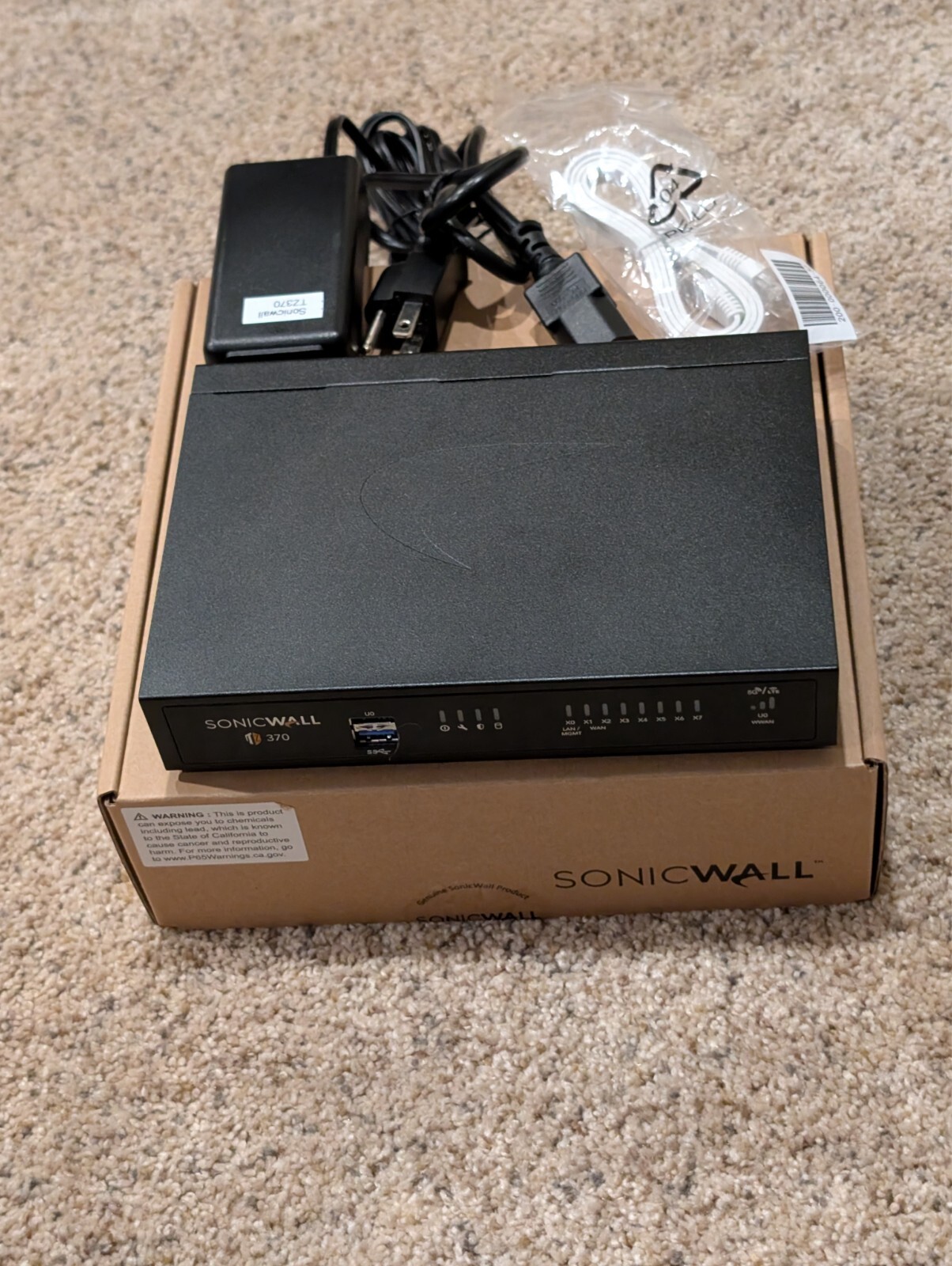 SonicWALL TZ370 Secure Upgrade Firewall Unit - 02-SSC-6823