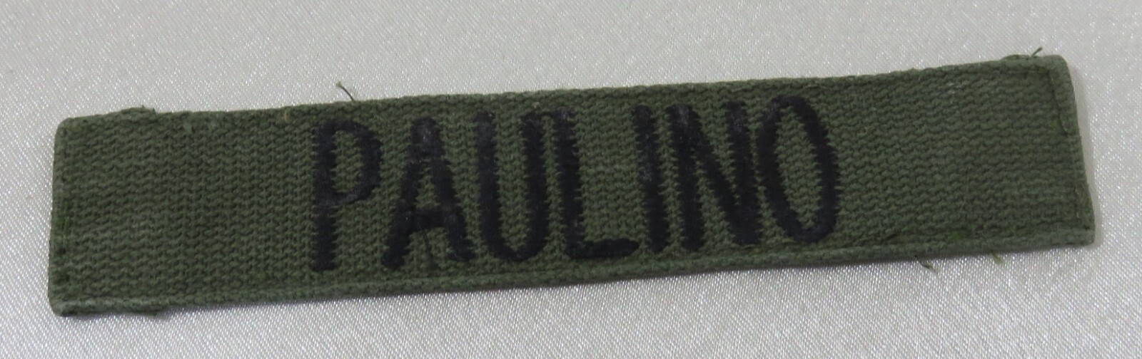 US Army Name Military Patch PAULINO 5-1/4" X 1"