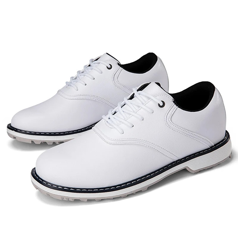 Handmade Golfing Rubber Sole Shoes Men's Outdoor Slip on Golf Tennis Sneakers