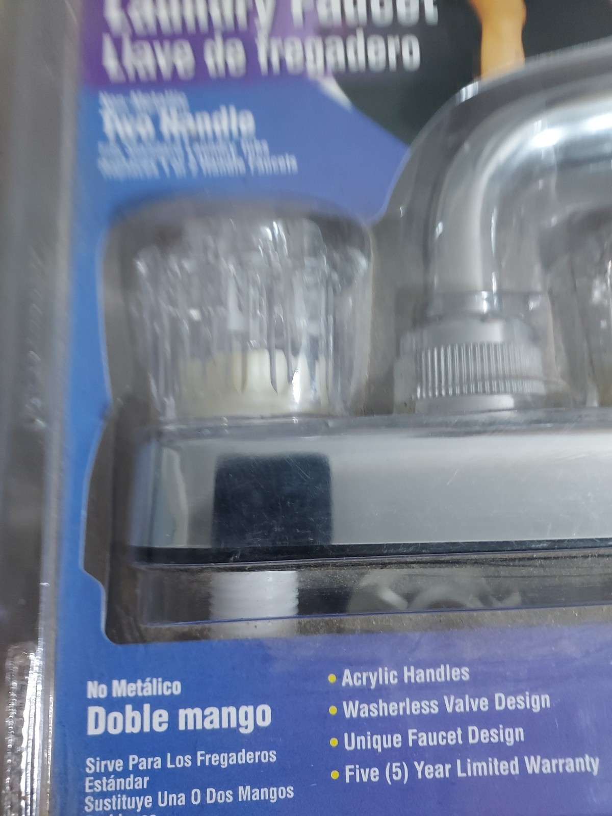 Ps7120 Laundry Faucet Non- Metallic Two Handle.