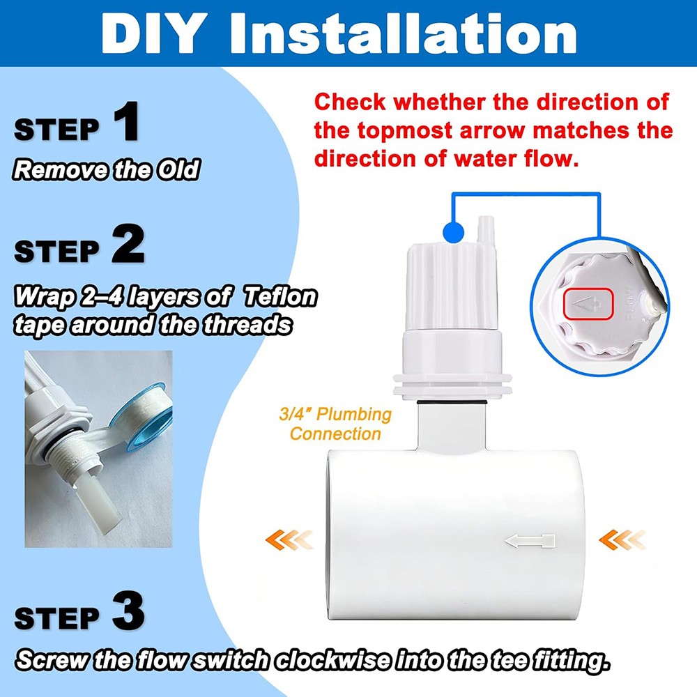 New Salt Water Generator Flow Switch #GNR00003 Replacement Compatible Model