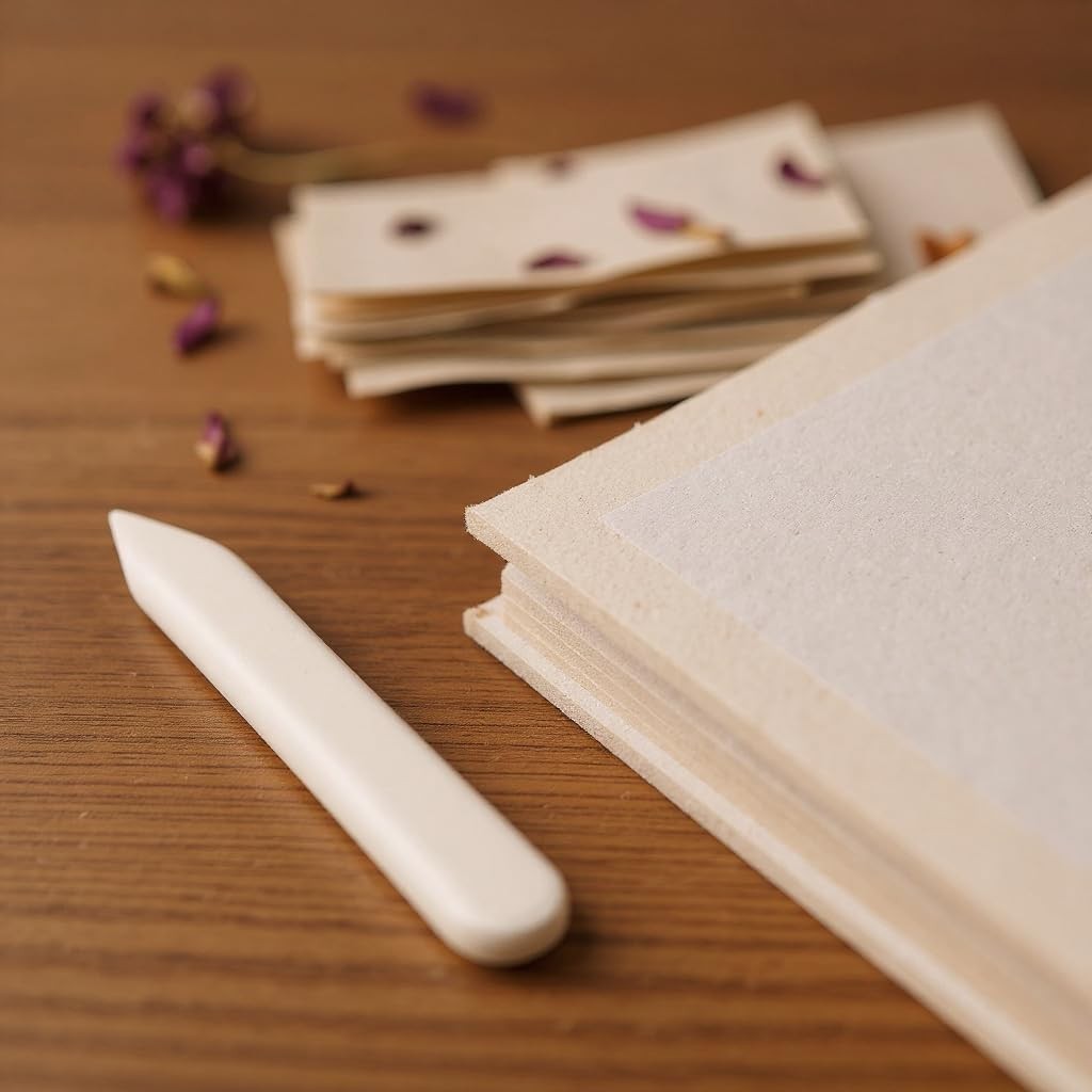 Genuine Bone Folder for Crafts, Leather Burnishing, Bookbinding, Scrapbooking...
