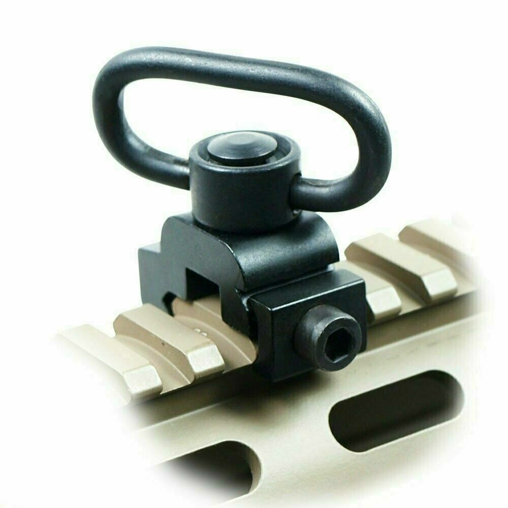 New Quick Release Detach QD Sling Swivel Attachment w/ 20mm Picatinny Rail Mount