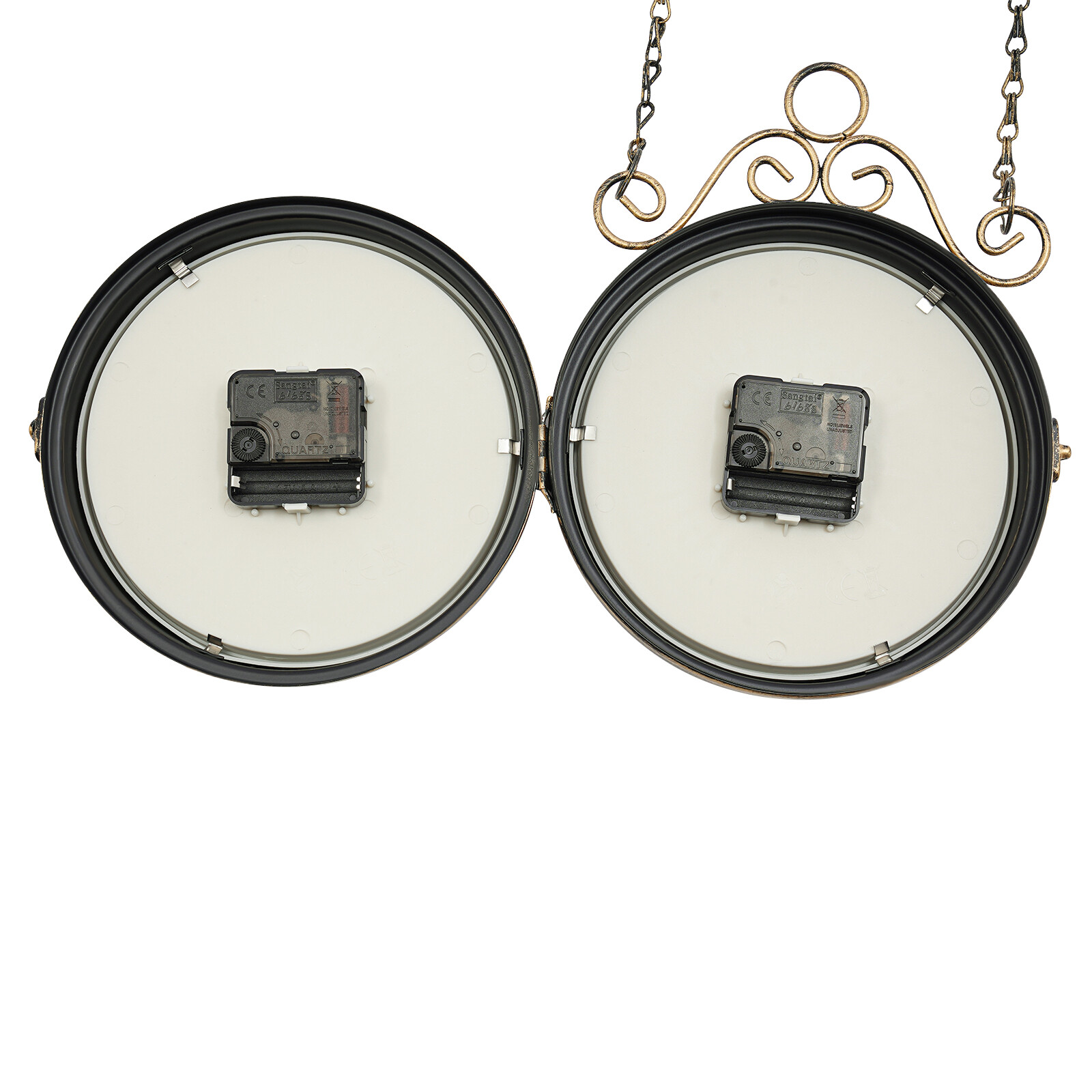 Double-sided Wall Clock, Wall Clock Decoration, Vintage Wall Clock Indoor Use