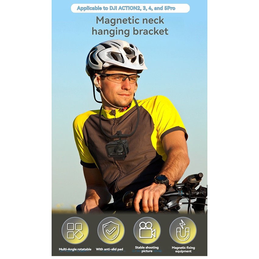 Magnet Neck Mount First-person View Chest Mount for DJI ACTION 3/4/5 Pro