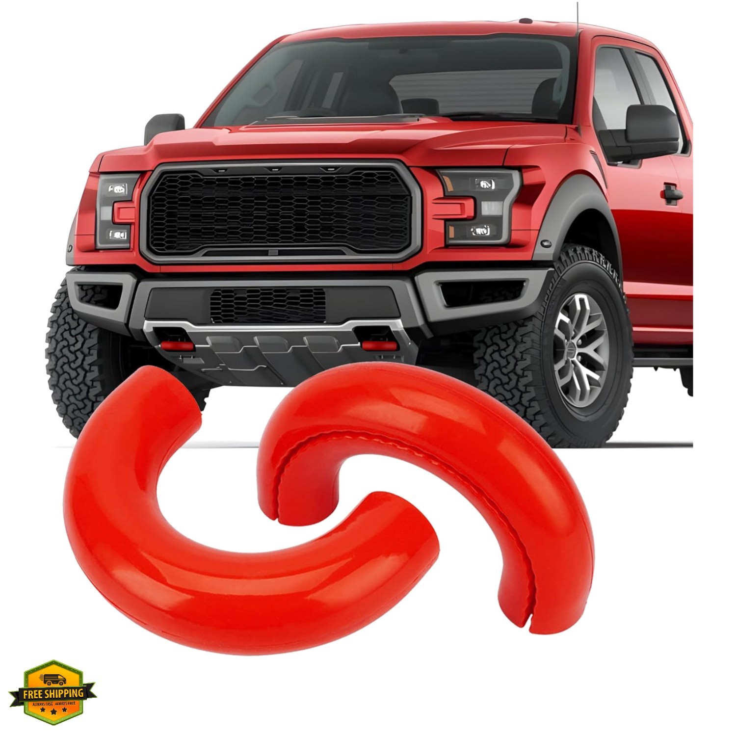 Tow Hook Covers Compatible with 2004-2026 F150 Accessories Bronco Base/Big Be...
