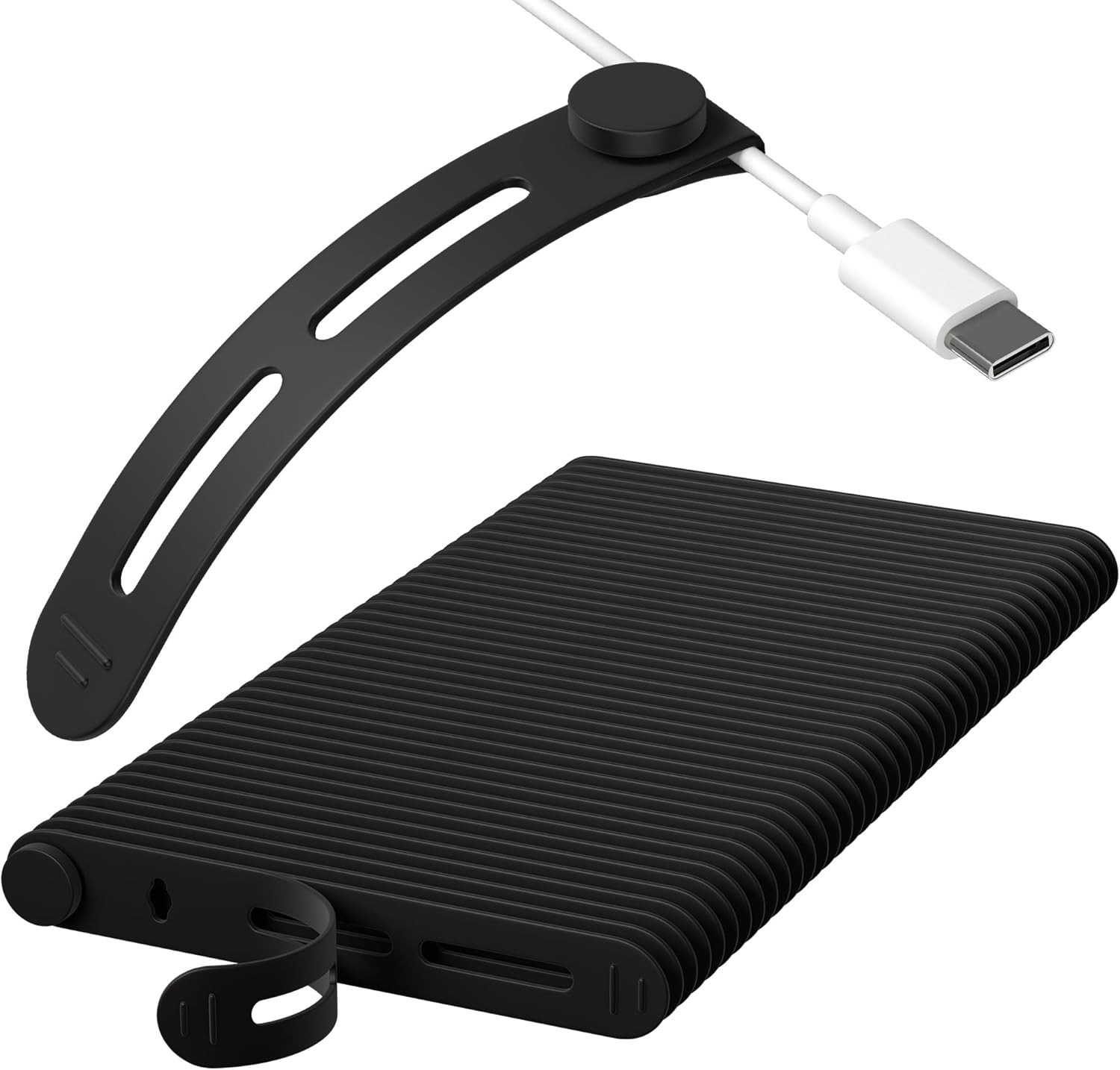 40Pcs  Reusable Cable Ties, Adjustable Silicone Cord Organizer Small Zip Ties fo