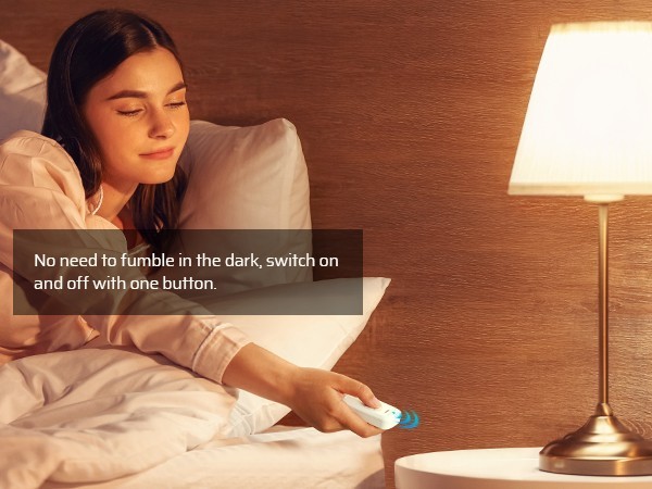 Indoor Remote Control Outlet, Wireless Remote Light Switch,15A/1875W, 100ft RF
