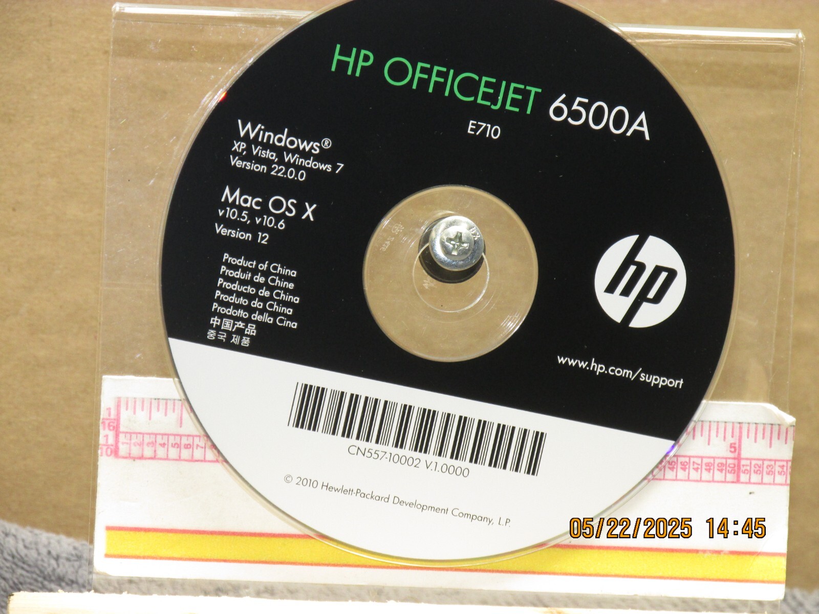 Listing is for the:(1)HP Officejet 6500A E710 installation disc(Only CD-ROM)
