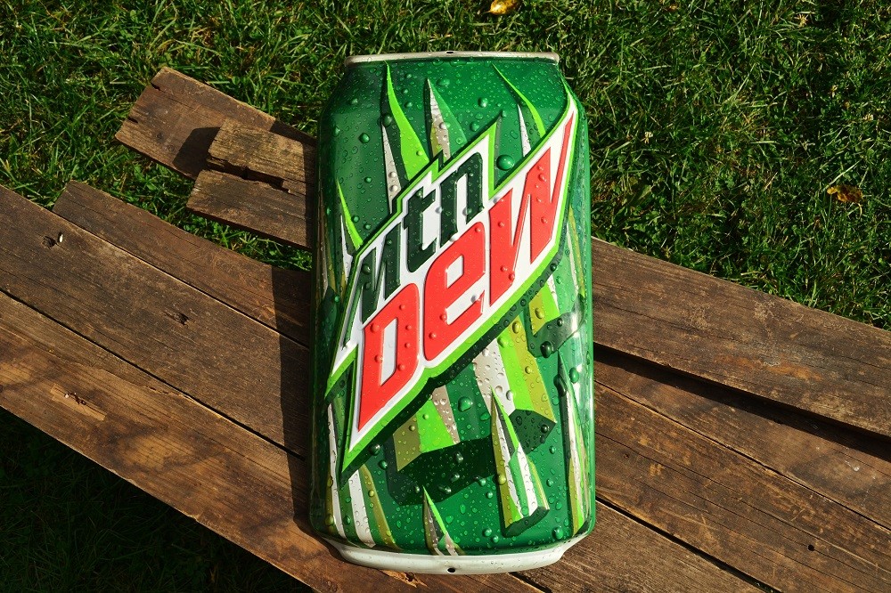 Mountain Dew Can Embossed Tin Metal Sign - Yahooo! -  Retro - MTN - Pepsi
