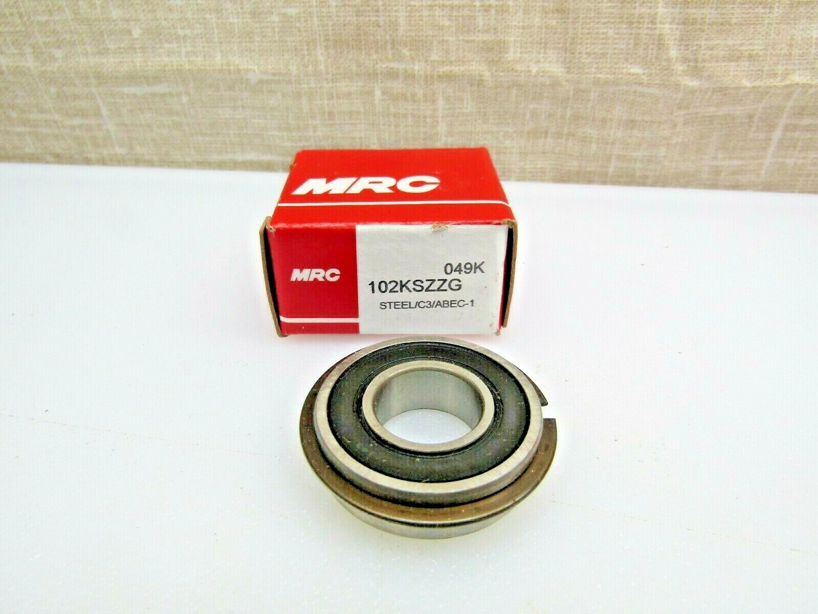 MRC SKF 102KSZZG 6002-2RSNR 15mm x 32mm x 9mm Sealed Snap Ring Bearing