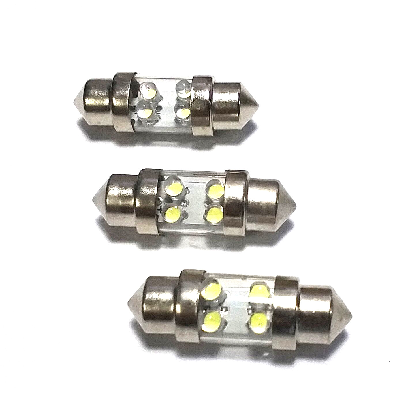 3 BBT Waterproof Marine Grade 31mm 12 volt White LED Navigation Light Bulbs