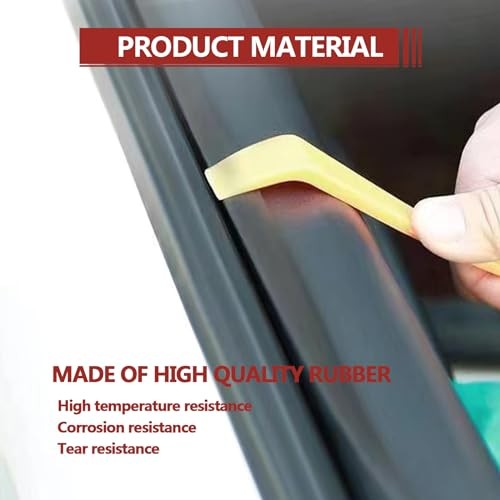 Universal Car Window Rubber Seal Strip, V-Shaped Car Windshield Edge Moulding