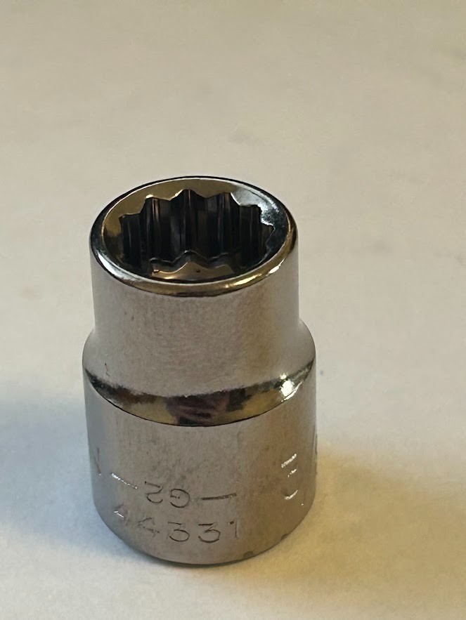 Craftsman 3/8" x 3/8" Socket !2 Pt  - G2 44331 - Made In USA - Free USA Shipping
