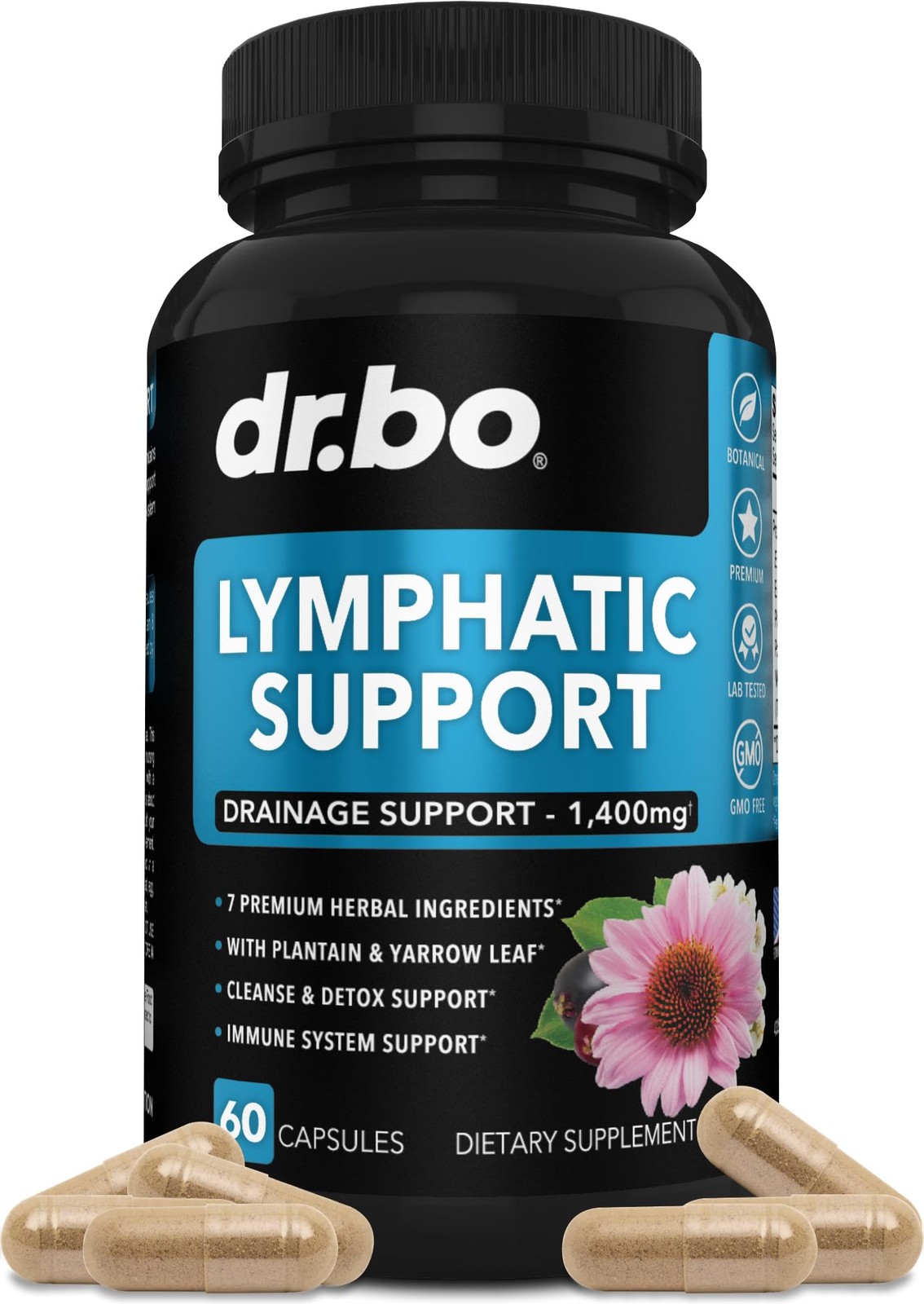 Lymphatic Drainage Supplements Pills - Lymphatic Support Total Herbal Cleanse Pr