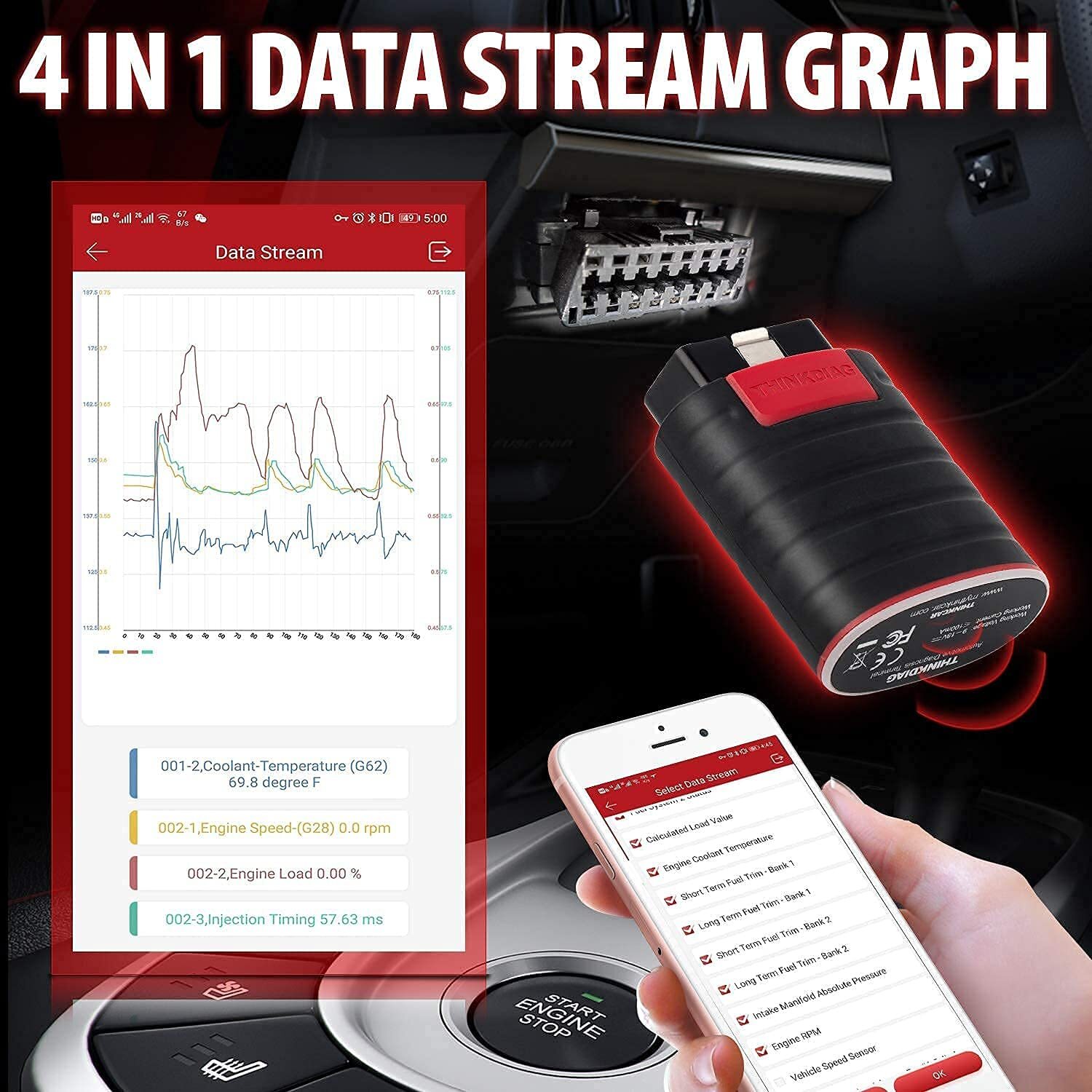 THINKCAR THINKDIAG Bidirectional OBD2 Scanner Diagnostic Tool Full Software free