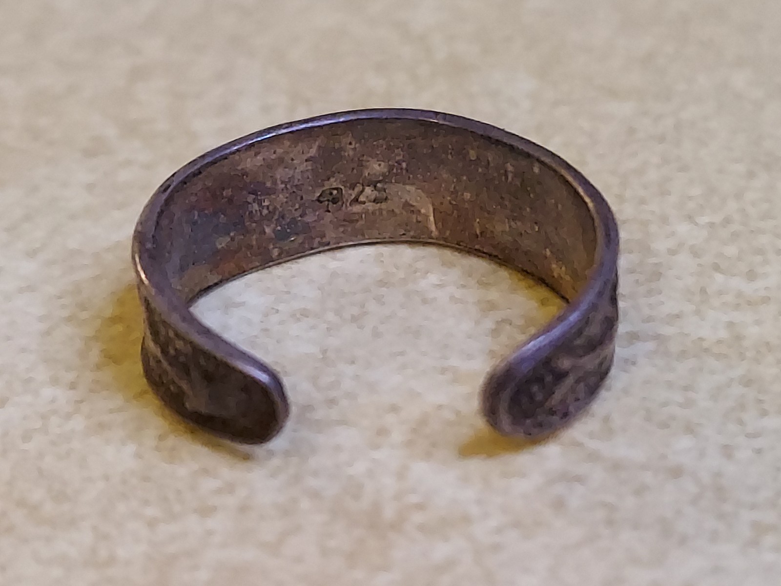 Vintage Sterling Silver 925 Dolphin Small Toe Ring Adjustable