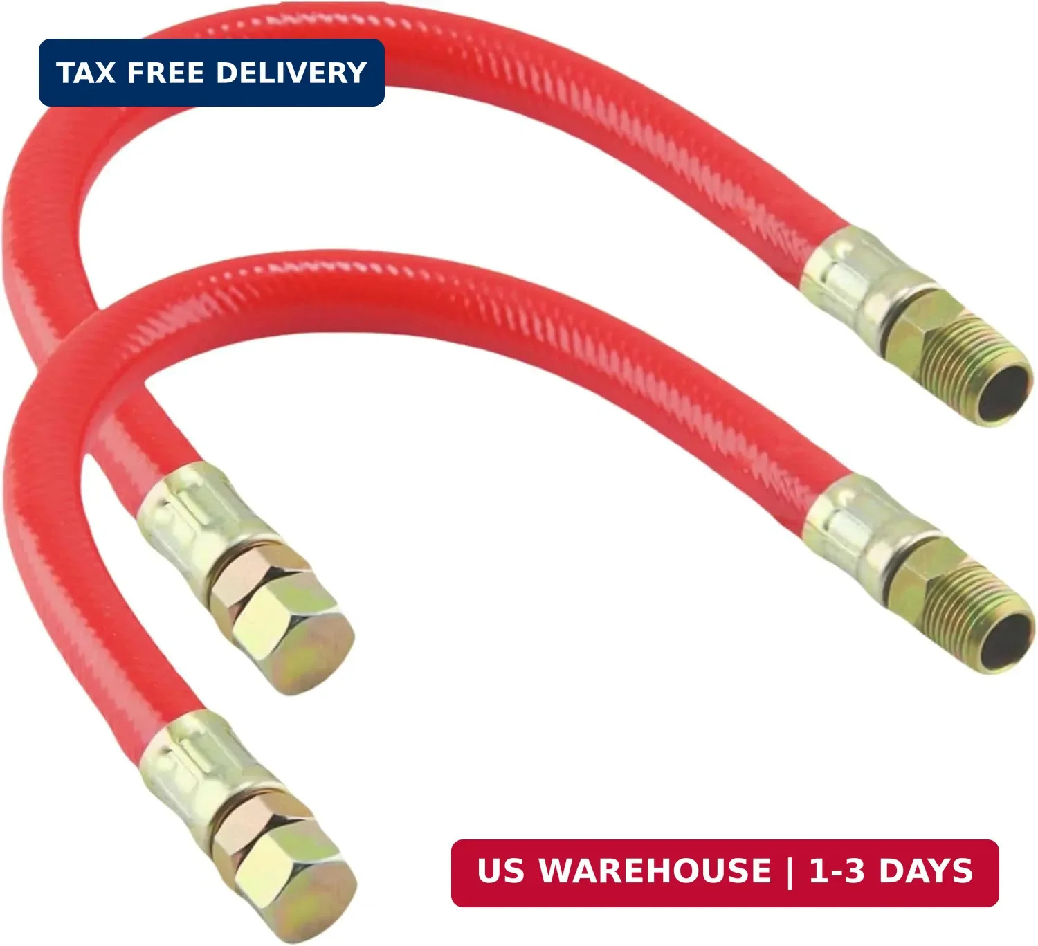 2 Pack STAN1438 3/8" Oil Drain Hose for Tecumseh Kohler Engines | Fits 3/8" NPT