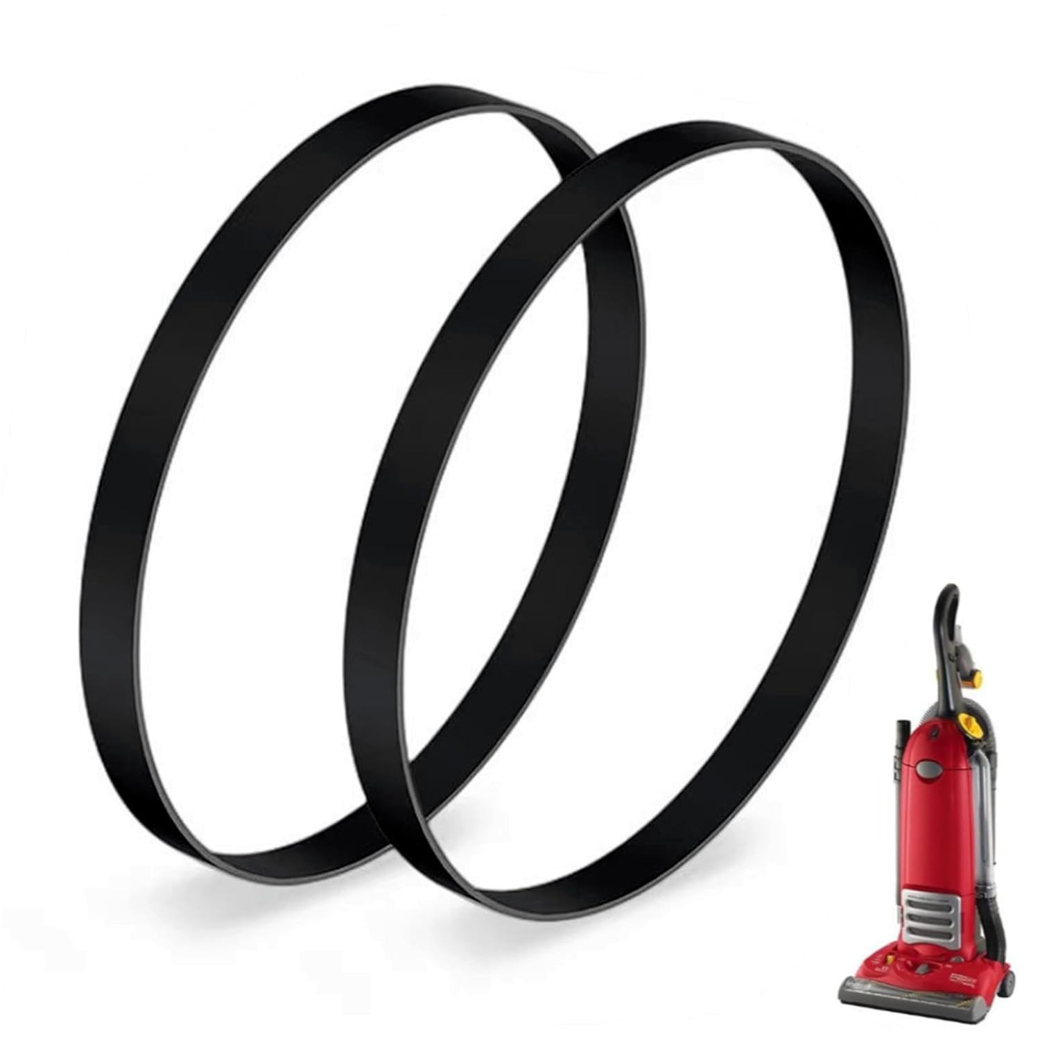 Replacement Style R Belts for Eureka 4870 and 4800 The Boss Smart Vac Black