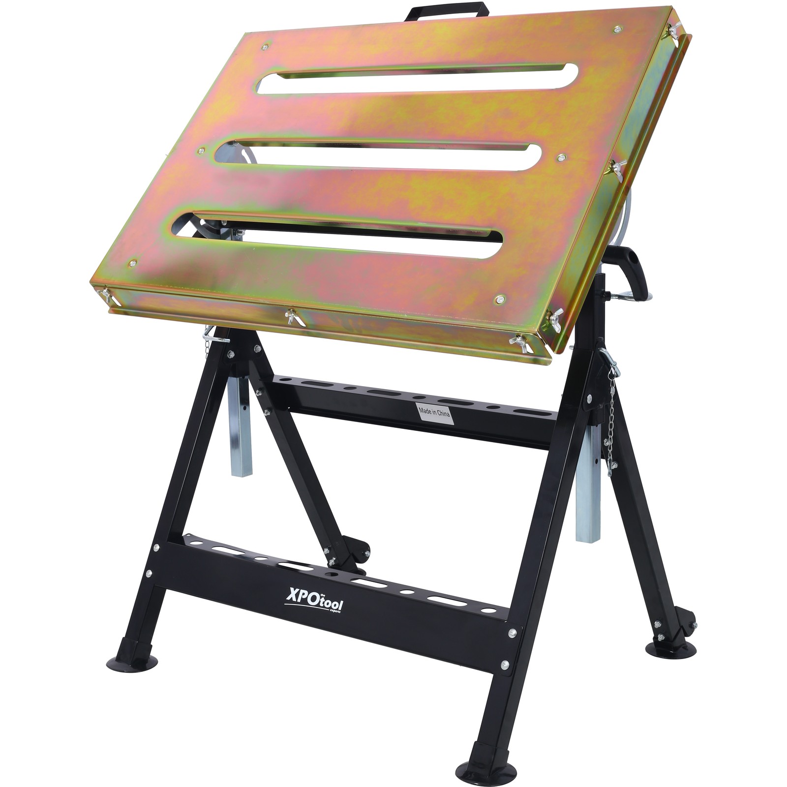 Welding Table 30"x20", 400lbs Load Capacity on Wheels, Foldable & Adjustable