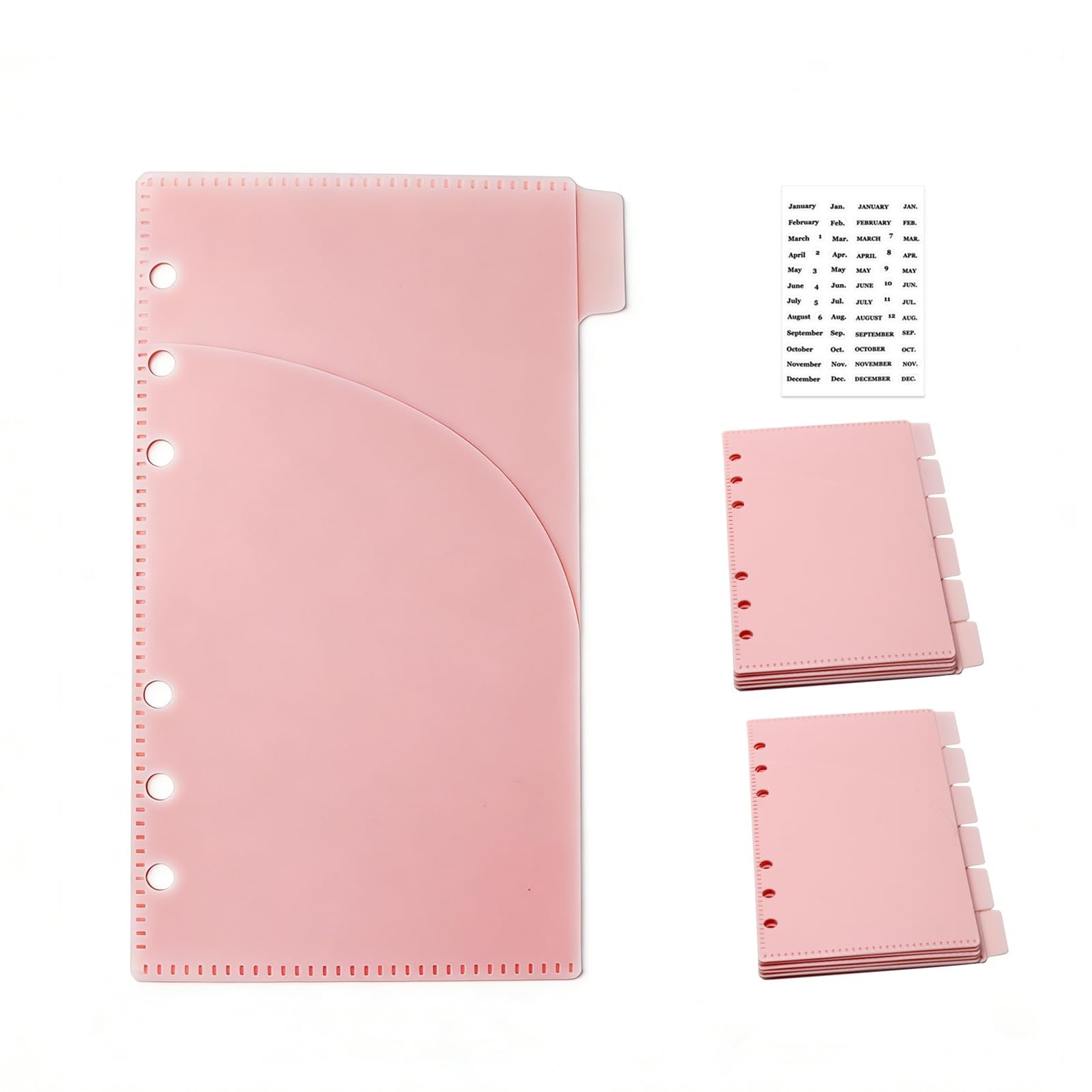 NatSumeBasics 12 A6 Cash Stuffing Envelopes 2 Layer 12 Pink Envelops