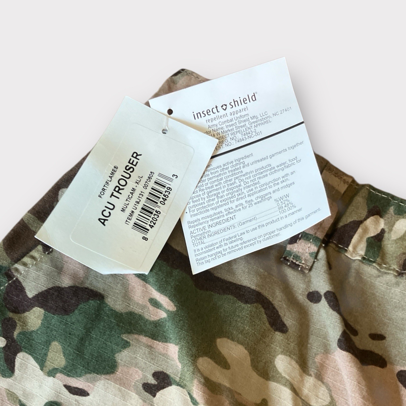 United Fortify and Multicam ACU Trouser Ex-Large Long NWT