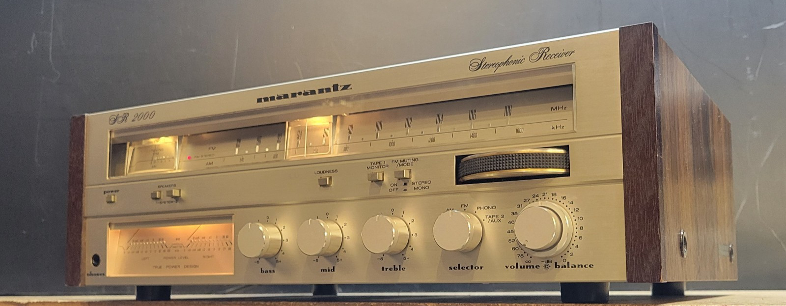 MARANTZ SR-2000 RECEIVER SERVICED-RECAPPED MADE IN JAPAN 1980's