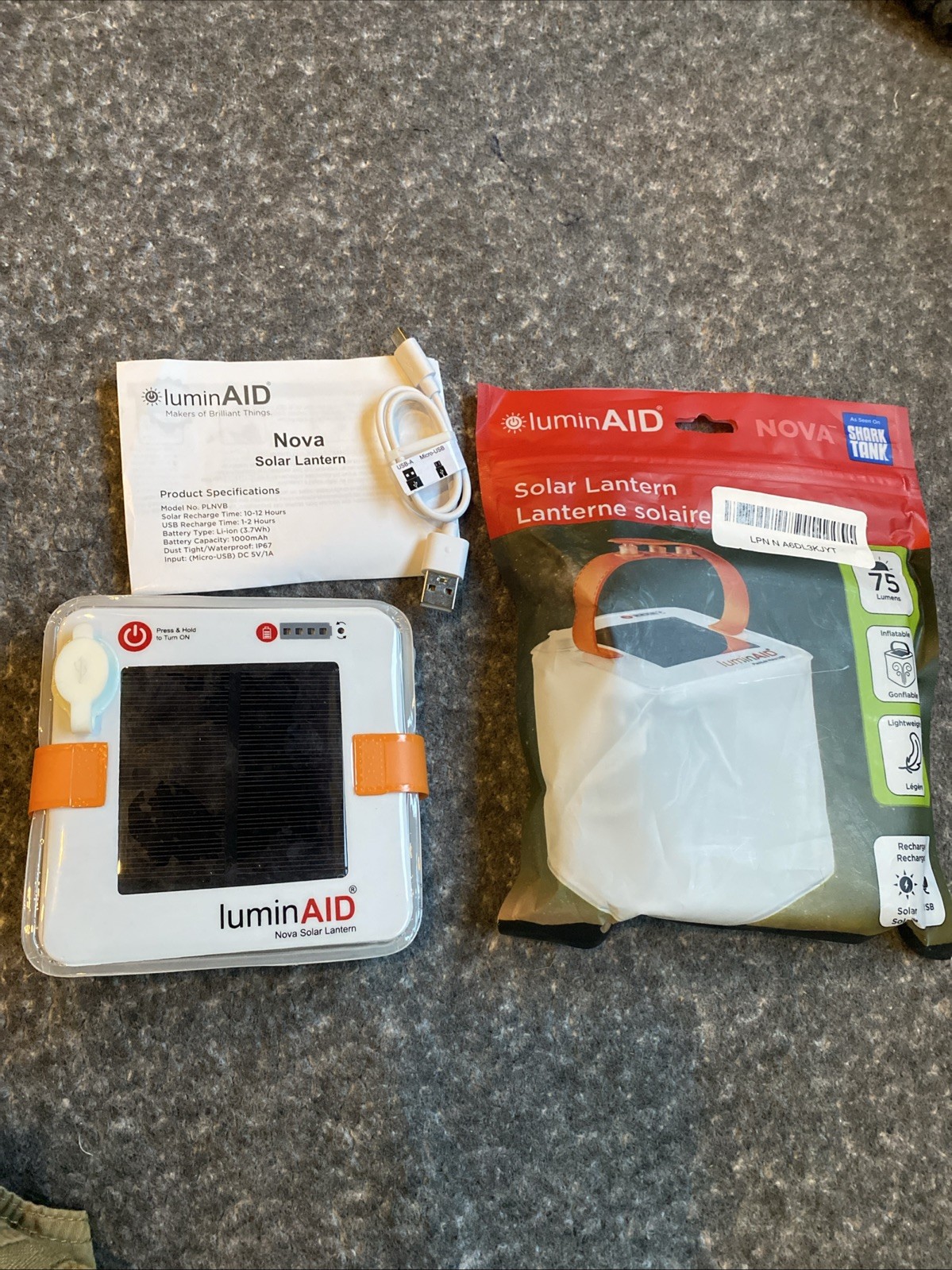 LuminAid Nova solar lantern (2) Pack