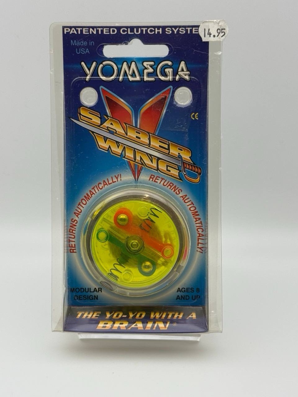 Vintage 1997 Yomega Saber Wing Yo-Yo Brain USA Patented Clutch System Toy New