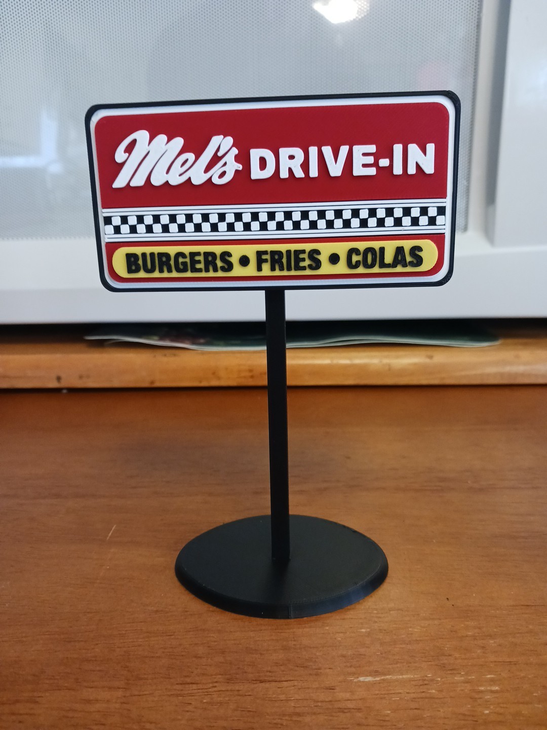 American Graffiti Mel's Drive In Restaurant Sign. Customizable Names. Msg Me 6"