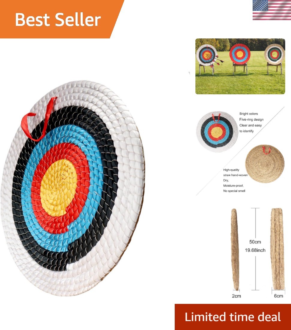 Lightweight Straw Archery Target for Outdoor Fun - Ideal for Kids & Adults