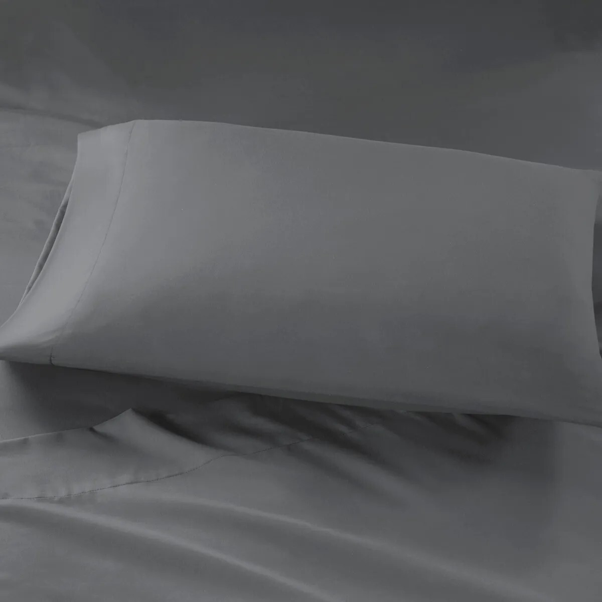Intelligent Design Microfiber Sheet Set with Side Storage Pockets Charcoal Grey