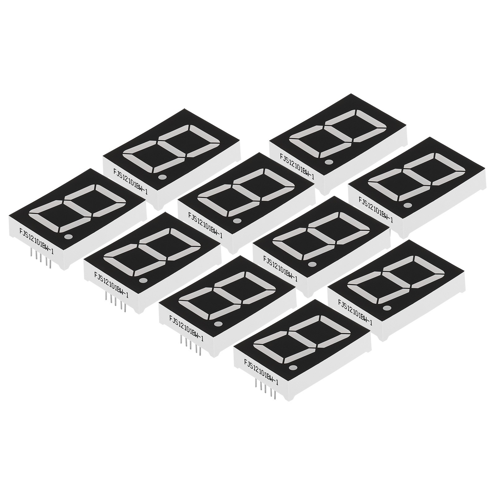 10Pcs 10Pin 1.1"x1.6"x0.4" Common Anode 2.8V LED Display Digital Tube White