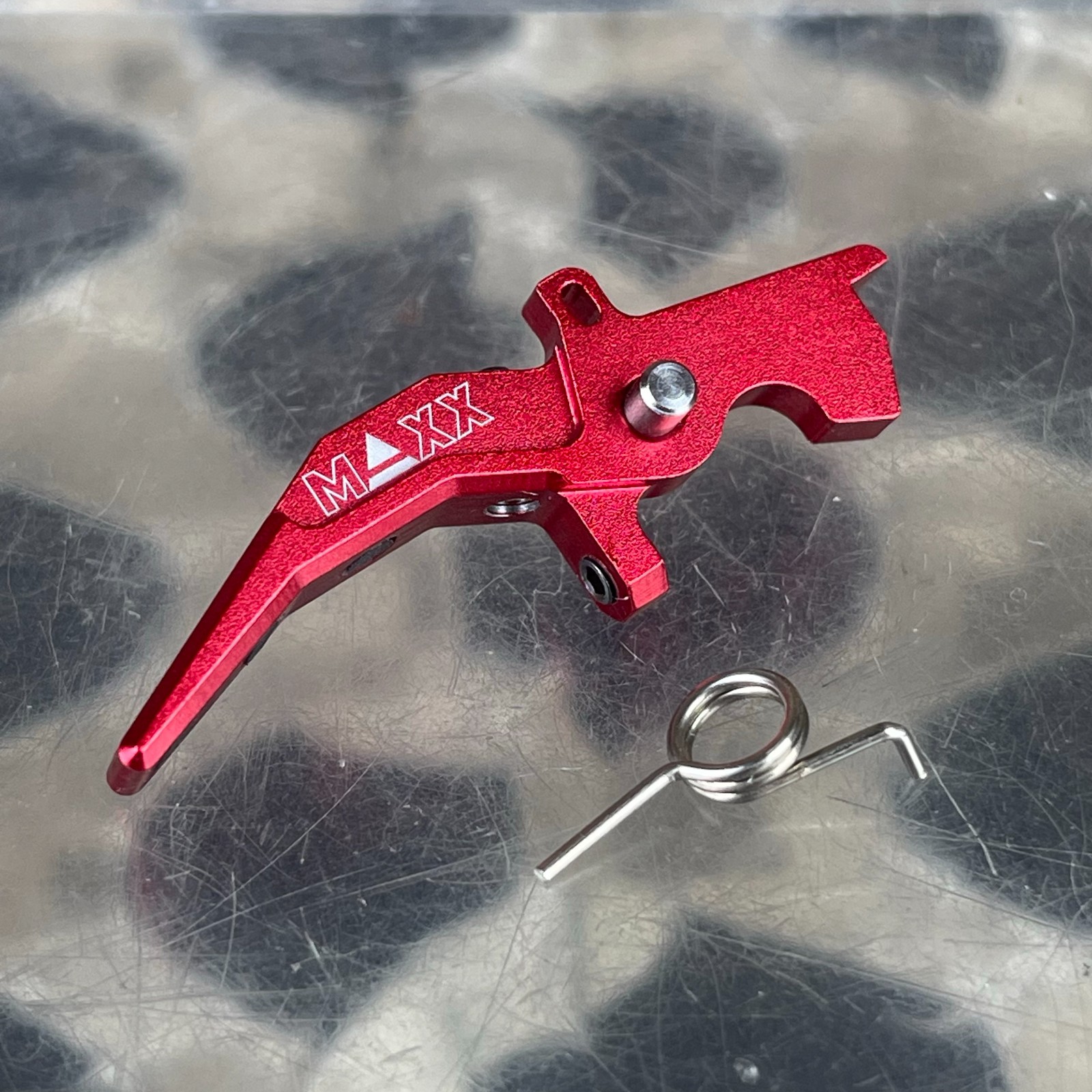 NEW Maxx Model CNC Aluminum Advanced Speed Trigger Style C - Red (MX-TRG002SCR)