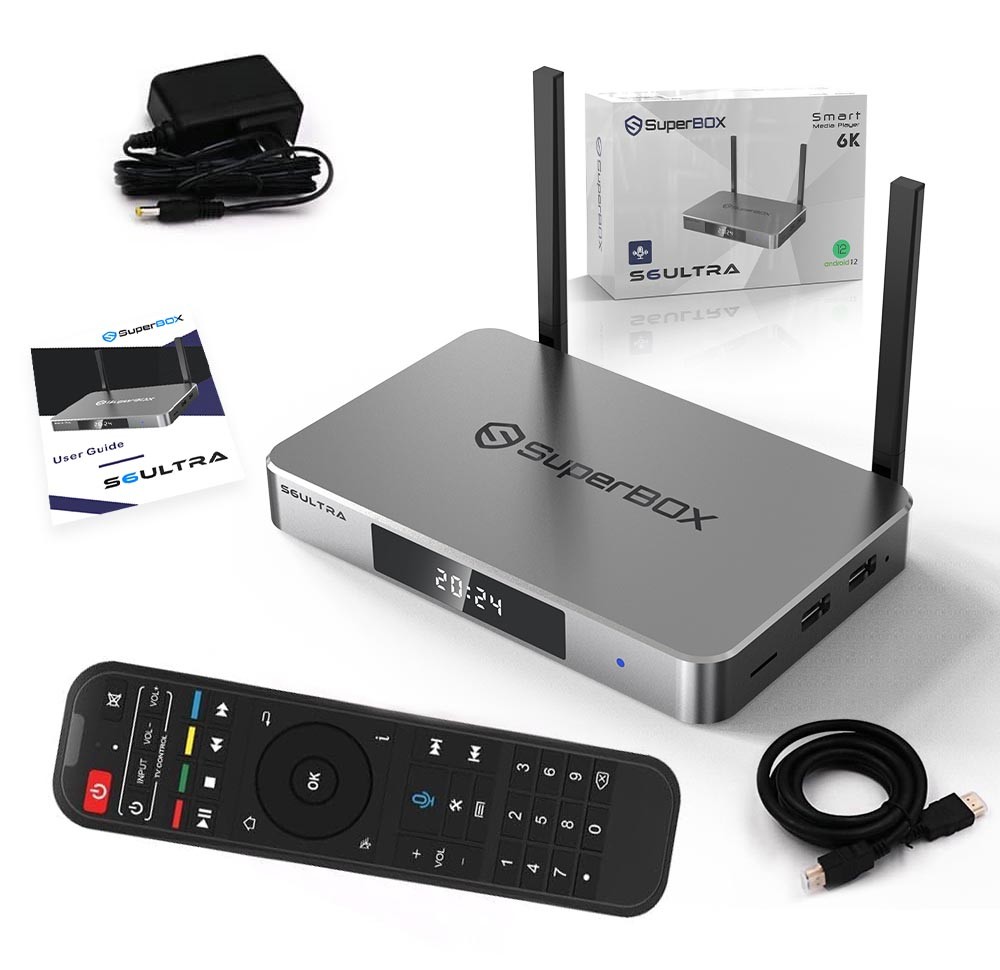 SuperBox S6 Ultra Streaming Media Player - Authorized Distributor -Ship Same Day