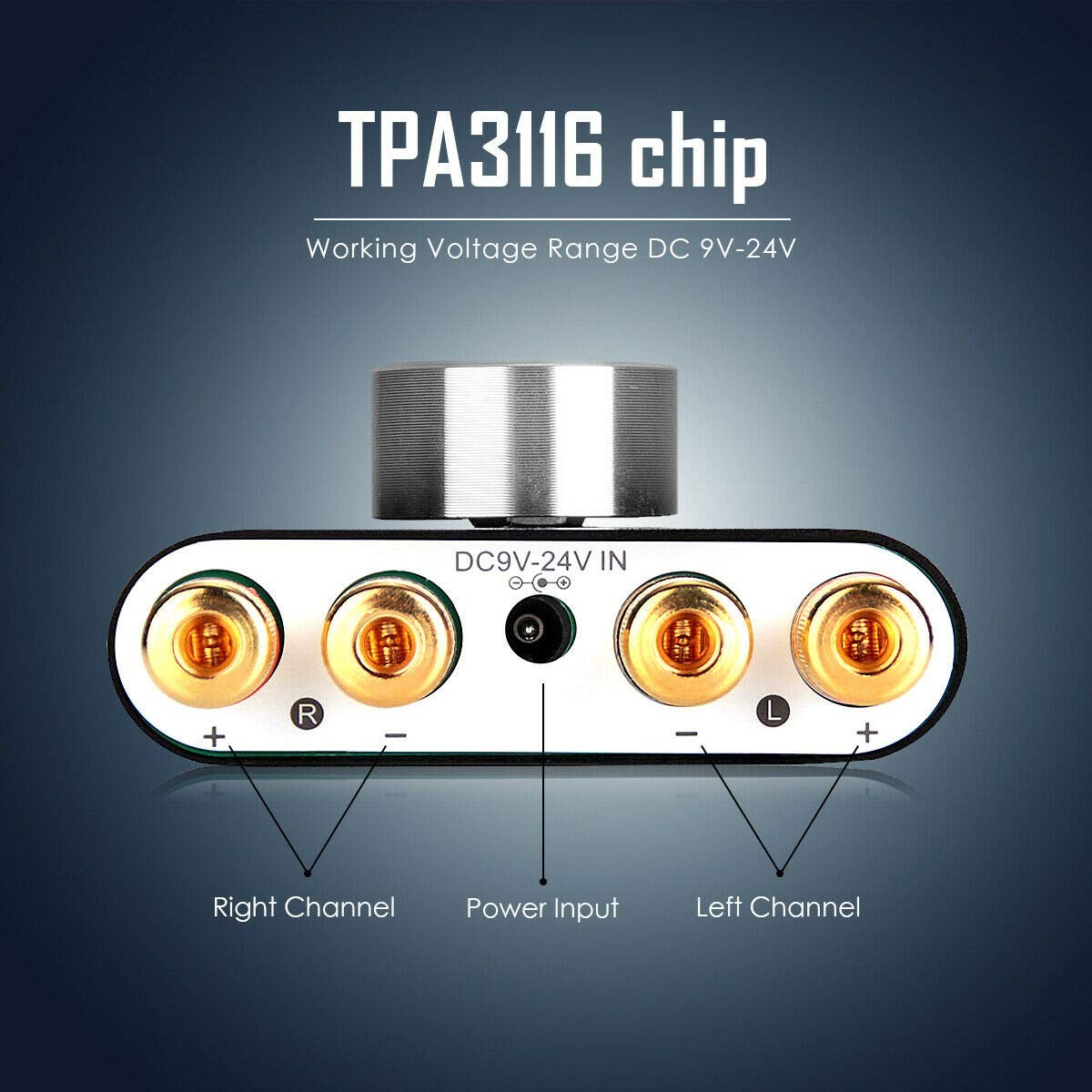 Mini Bluetooth Power Amplifier Stereo Hi-Fi Digital Amp 2.0 Channel