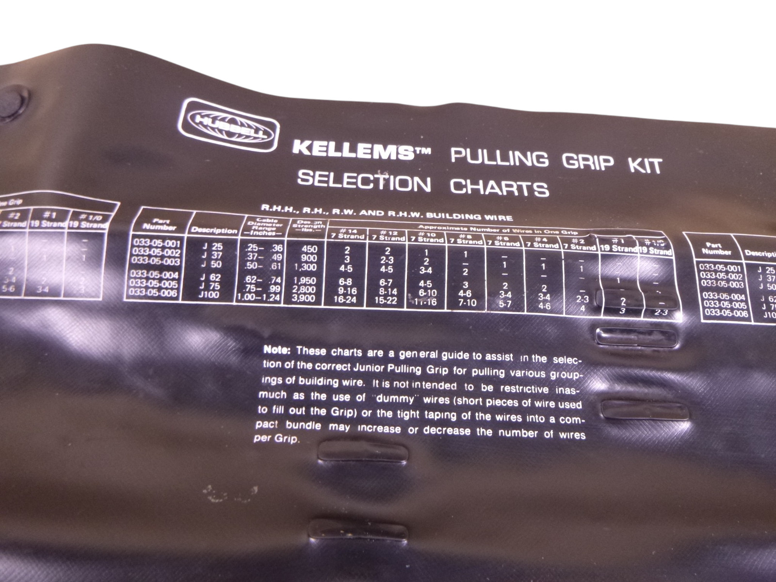 (6 pc) Hubbell Wiring Device-Kellems 033-05-1114 Cable Pulling Mesh Grip Kit