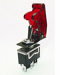 Safety Toggle Switch SPDT 20 Amp"Transparent Red"
