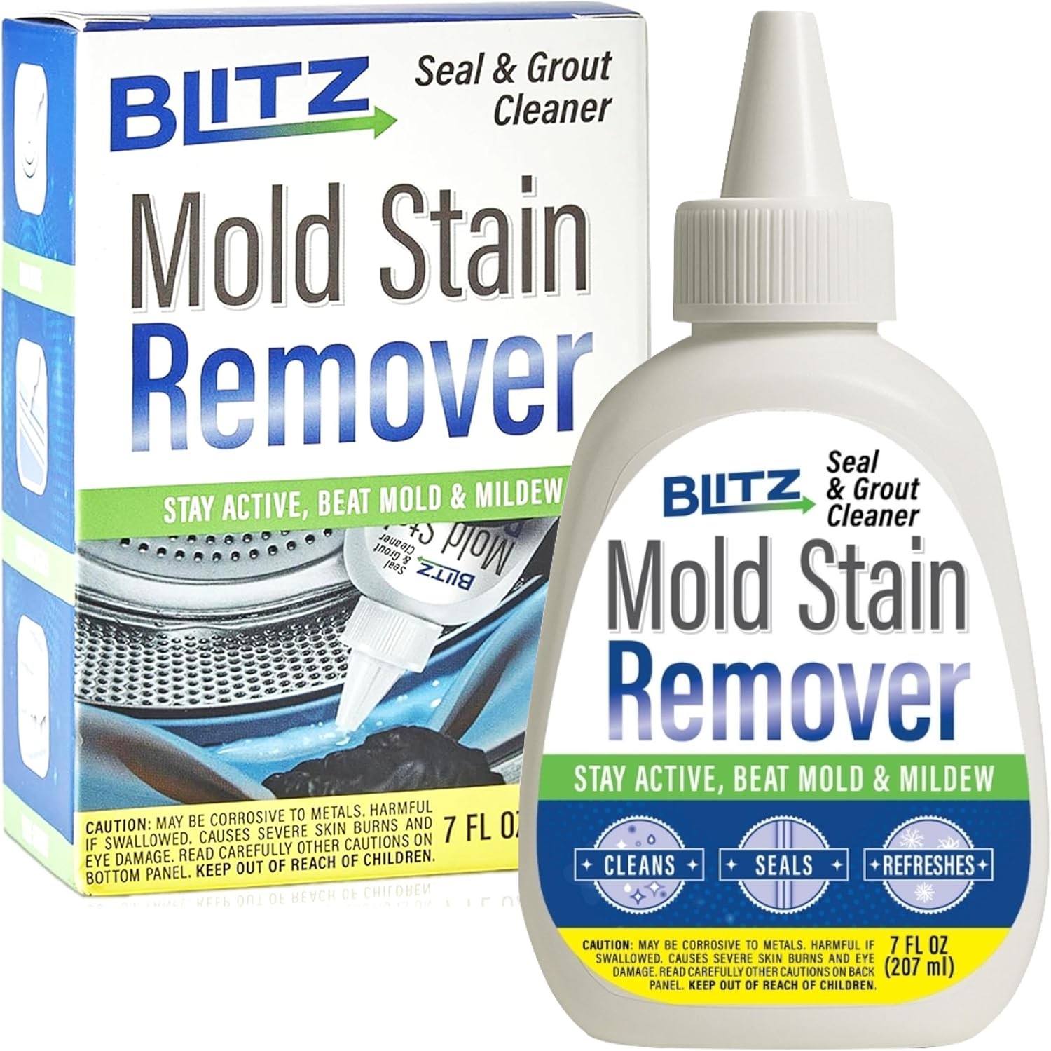 Mold Stain Remover Power Gel Cleaner for Front Loader Washing Machine Seal 7oz