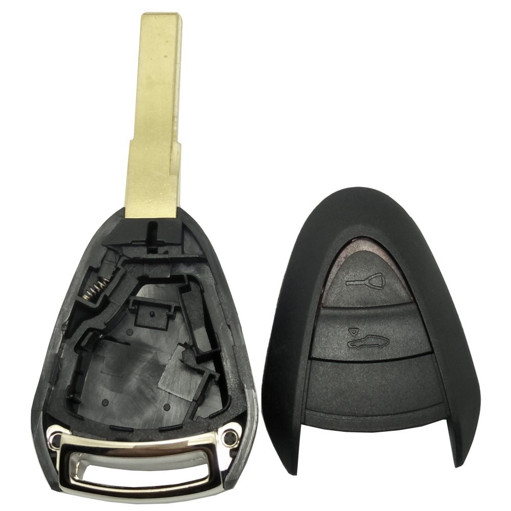 2 Buttons Replacement Key Fob Case Shell fit for Porsche 911 s, 2Buttons
