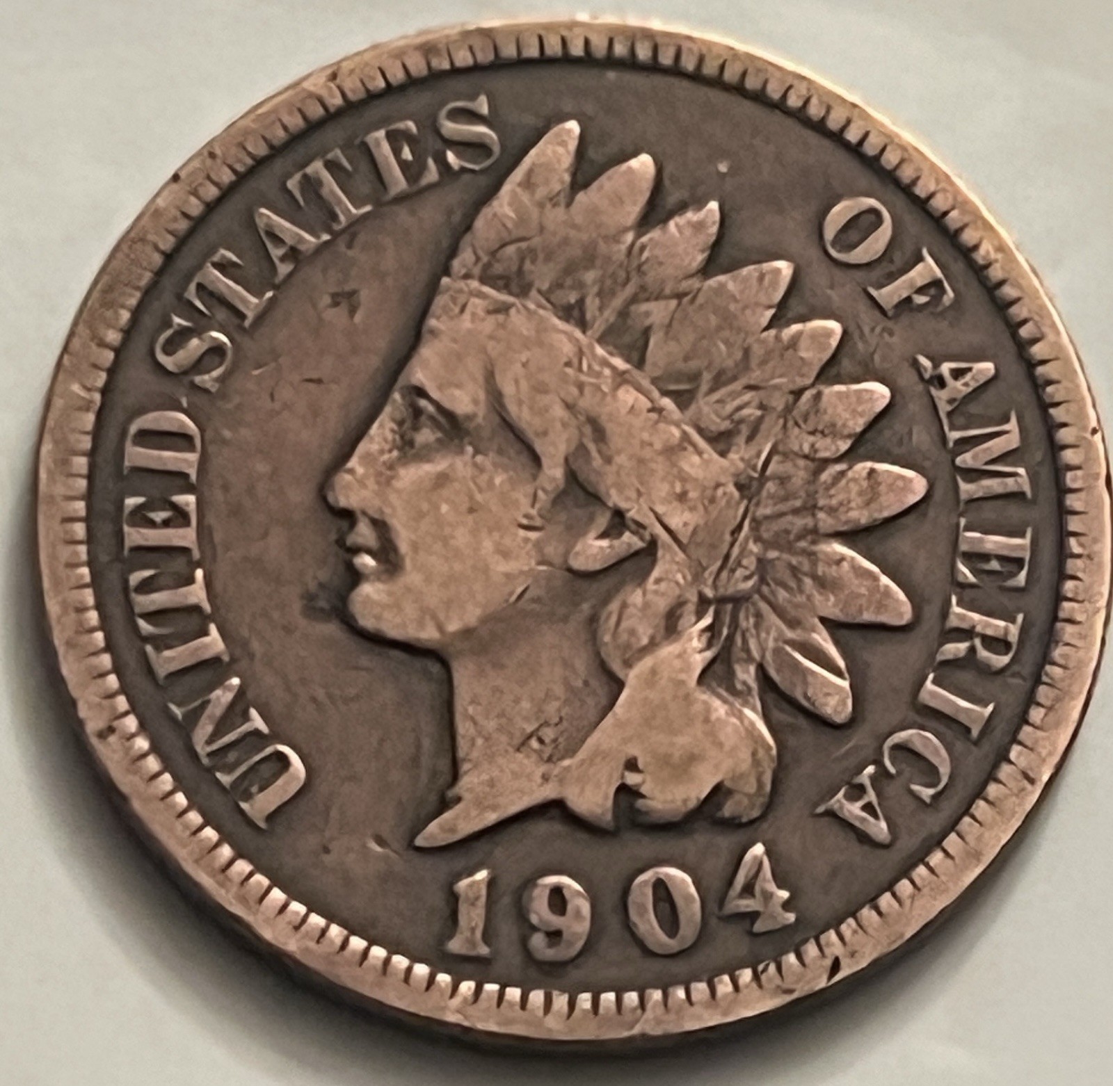 1904 Indian Head Cent Last Years of the Series Bronze Penny VG — BN457