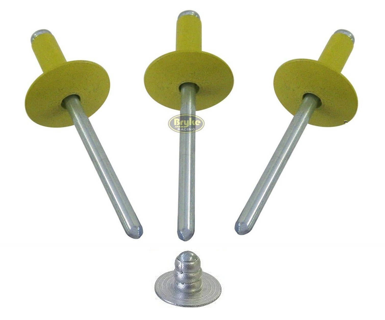 Multigrip Large Head Yellow Rivets Pop Rivet 250ct 3/16" Fasteners Multi Grip