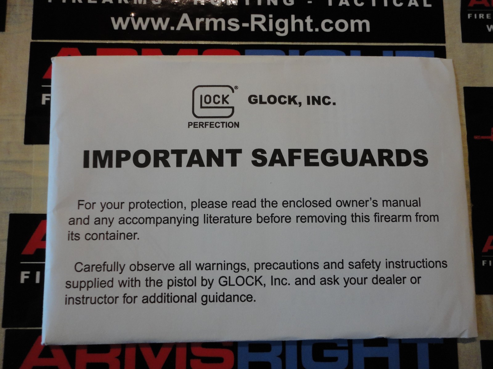 Glock All Models Manual Pack - Lot of Qty 15 - New Factory OEM Part