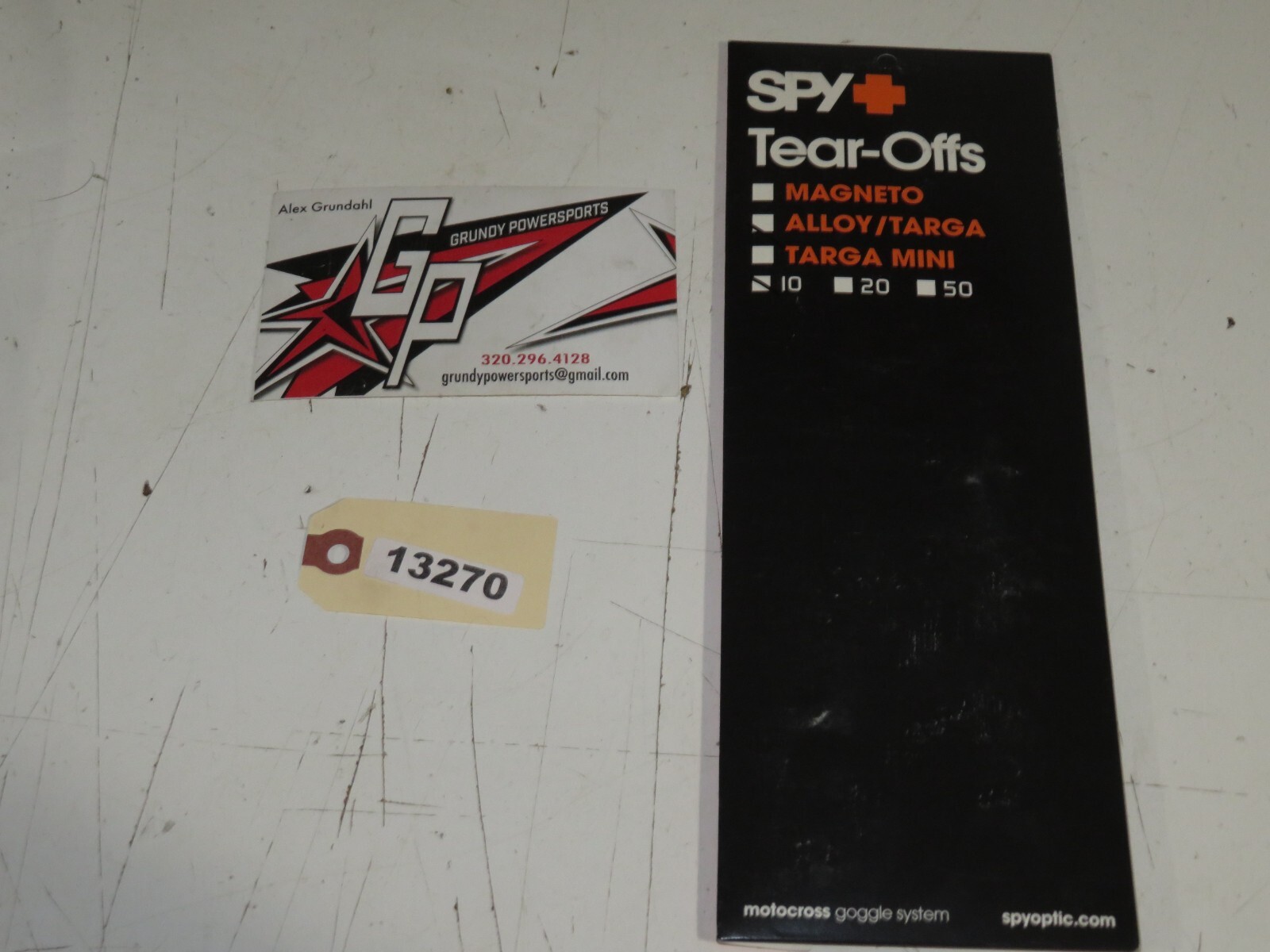Spy - NEW OEM Tear-offs Alloy/Targa (10) Qty 1 - 050046183001