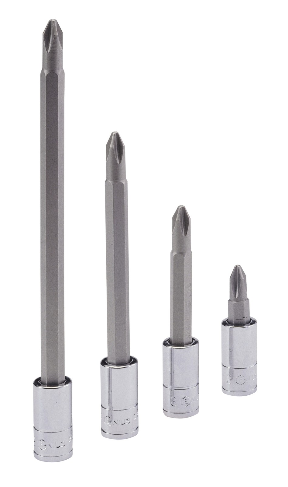 Genius Tools 1/4" Dr. PH.3 Philips Bit Socket, 45mmL - 208+1103